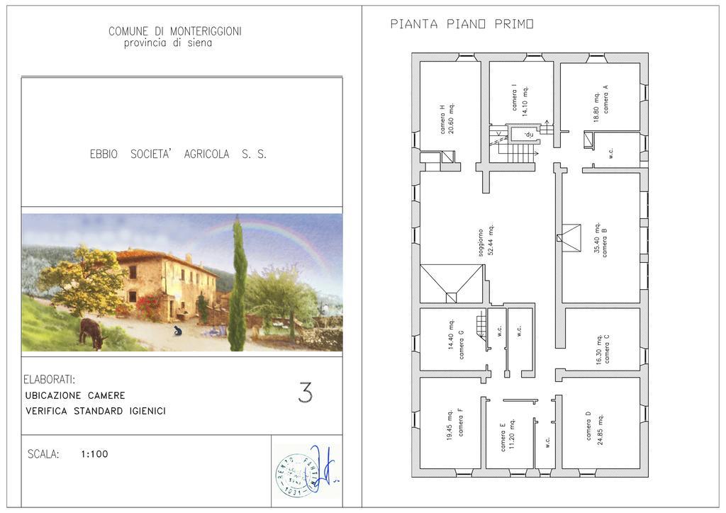 Villa Agriturismo Biologico Ebbio à Monteriggioni Extérieur photo